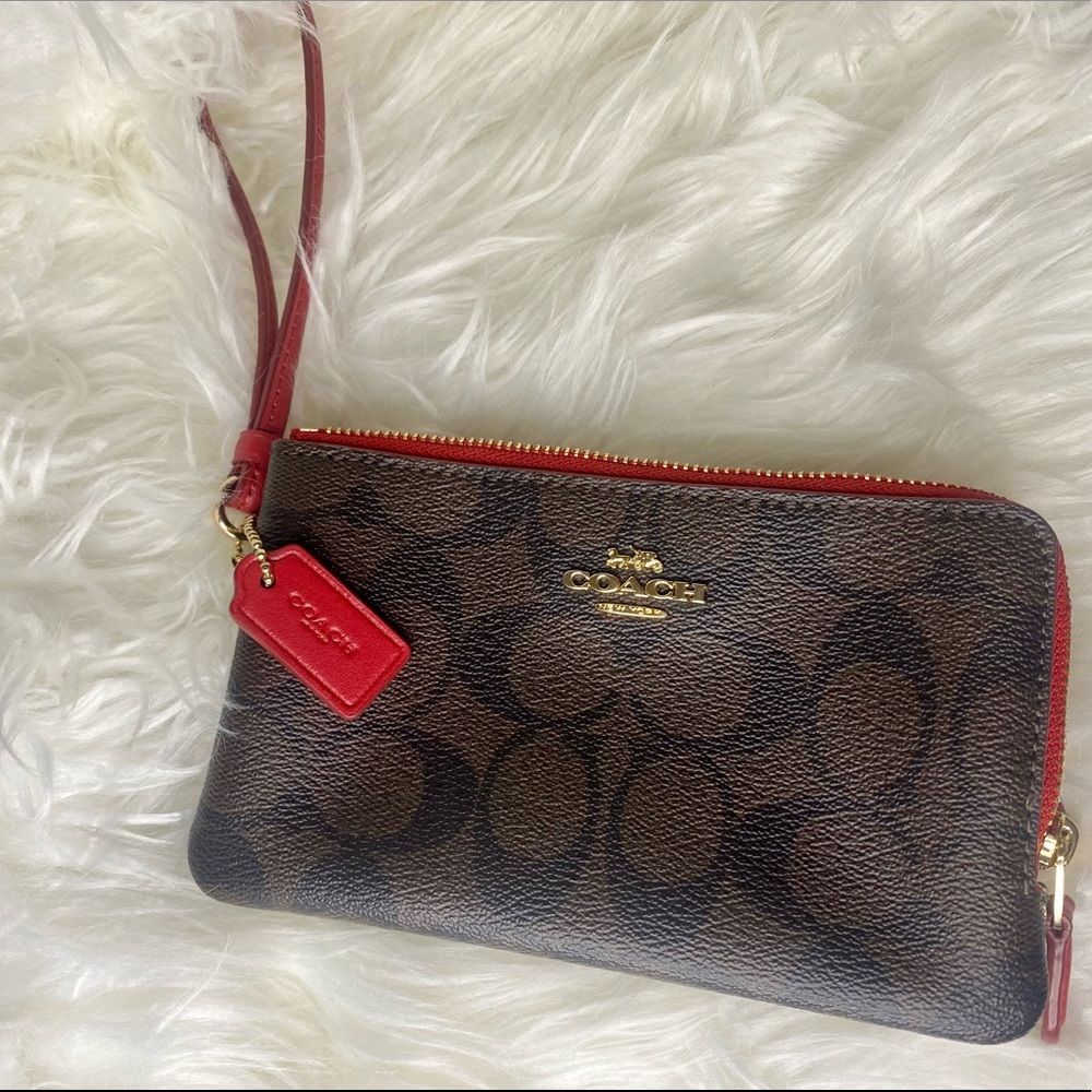 Coach Double Zip Wallet/Wristlet